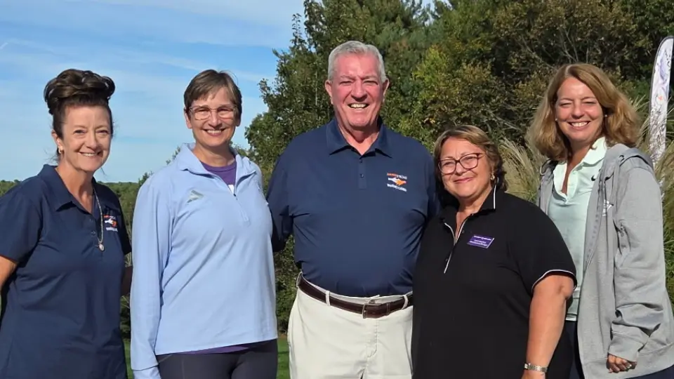 2025 Arpin Strong Golf Tournament. Arpin Strong President and Vice President pictured with members of the Alzheimer's Association of RI